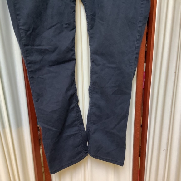 Kenneth Cole Pants Mens 34 x 30 Navy Cotton Flat Front Chino with Stretch - Picture 3 of 7